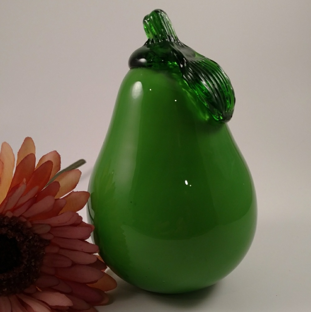 Green Glass Pear